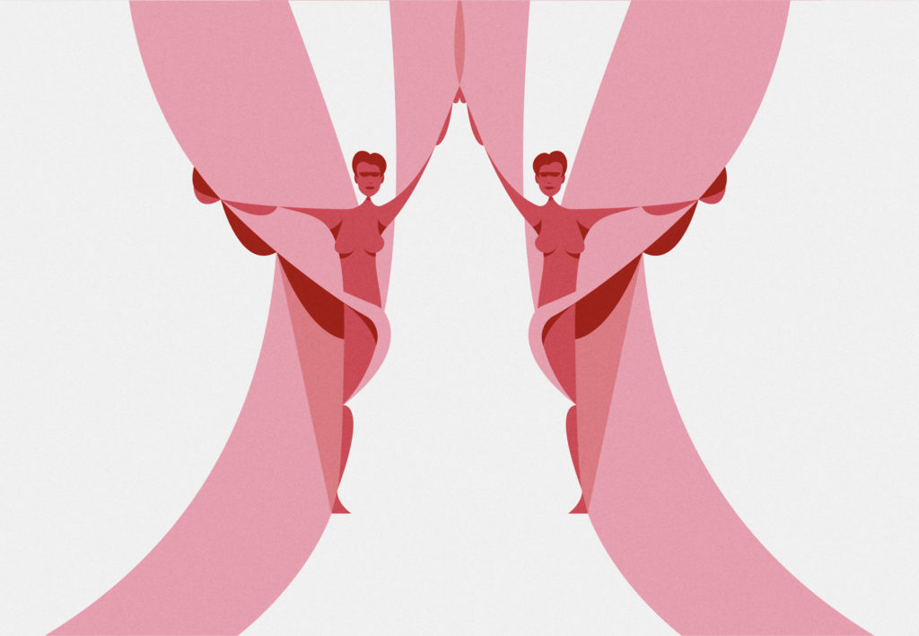 yoga is pink, l'ottava di una serie di posizioni yoga ispirate a foto di una mia amica. Un rapido esercizio anatomico condito da qualche onda geometrica!