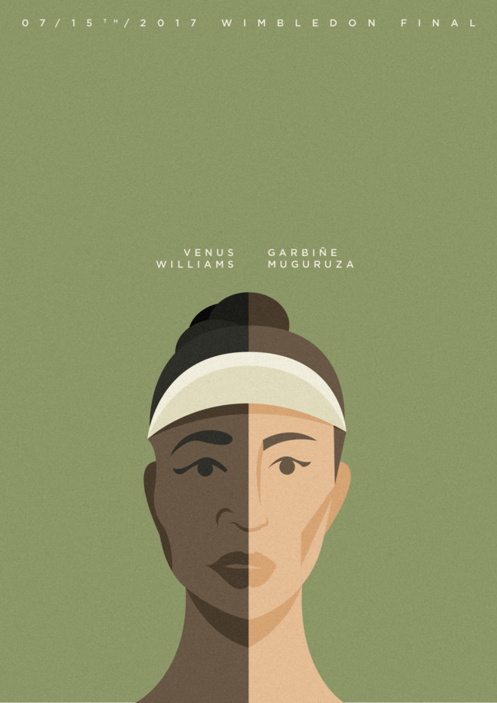 Muguruza versus Venus Williams, Wimbledon 2017 final. Two different beauties in front of each other for a memorable final. 