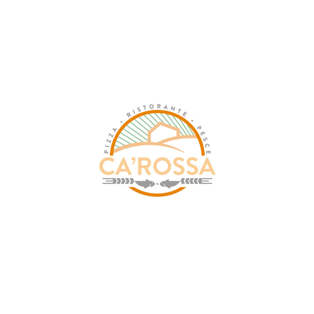 Logo design. The Ca' Rossa logo devoid of all the unnecessary elements and  without the official colors. 